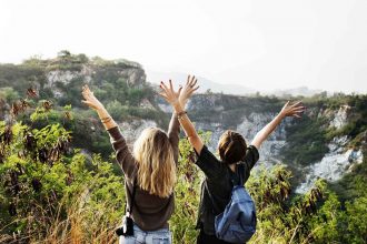 Backpacker Urlaub Frauen